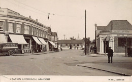 England - ASHFORD (Kent) Station Approach - REAL PHOTO One Corner Damaged, See Scans - Autres & Non Classés