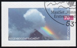 3445 Regenbogenfragment, Selbstklebend Auf Neutraler Folie, EV-O Bonn 7.2.19 - Oblitérés