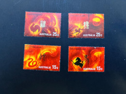 (stamp 9-6-2024) Australia Christmas Island - Partial Set (Chines New Year) 4 Used Stamps - Christmas Island