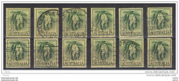 AUSTRALIA:  1959/62  MIMOSA  -  2/3  USED  STAMPS  -  REP.  12  EXEMPLARY  -  YV/TELL. 258 - Oblitérés