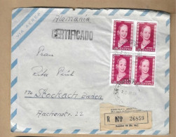 Los Vom 16.05 Briefumschlag Aus Argentinien Nach Stockach 1955 - Lettres & Documents