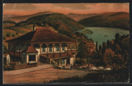 AK Waldeck / Edersee, Cafe Friedrichsruh, Inh.: F. Isenberg  - Waldeck