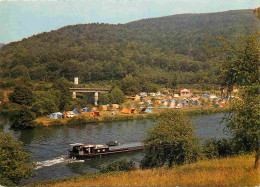 Bateaux - Péniches - Vallée De La Meuse - Monthermé - Le Terrain De Camping - Carte Dentelée - CPM - Voir Scans Recto-Ve - Houseboats