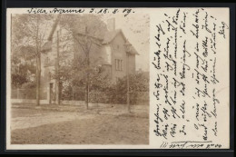 Foto-AK Berlin-Lichterfelde, Villa Araune, 1909, Strassenansicht  - Lichterfelde