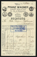 Rechnung Müllheim 1911, Franz Wagner Spezialgeschäft, Fabrikation & Versand Für Molkereierzeugnisse, Auszeichnungen  - Other & Unclassified