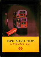Automobiles - Bus - Autocar - LTM 196 - Don't Alight From A Moving Bus - 1941 Poster James Fitton - London Transport Mus - Bus & Autocars