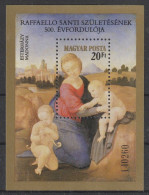 Ungarn: 1983, Blockausgabe: Mi. Nr. 164 A, 500. Geburtstag Von Raffael, 20 Ft.  Madonna Esterházy.  **/MNH - Madones