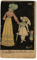 Carte Illustrée Fernel - 5 Types De Modes - N° 1 - 1820 - Collection Du Journal "Les Cartes Postales" Circ 1904, Cachet - Fernel