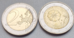 Estonia 2 Euro 2024 UNC > National Flower, The Cornflower - Estonie