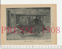 Doc 1908 Tout à L'Auto Vieux Tacot Voiture Ancienne à Identifier ( ?? à Troyes ?? ) - Non Classés