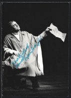 AK Opernsänger Ernst Krukowski Mit Beschriebenem Papier, Mit Original Autograph  - Opéra