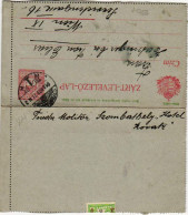UNGARN : Magyar Kir Posta Zart-levelezo Lap- 1916 -Wien 10 Filler - Lettres & Documents