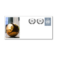 ONU New-York 2024 - Entier Postal Format Long 2023 Réévalué 63c + 3c + 2c - Neuf ** - Posta Aerea
