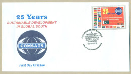PAKISTAN 2019 MNH FDC SUSTAINABLE DEVELOPMENT IN GLOBAL SOUTH COMSATS FLAG FIRST DAY COVER - Pakistan