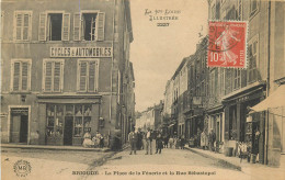 43 , BRIOUDE , Place De La Fenerie Et Rue Sebastopol ,  * 527 59 - Brioude