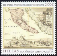 GREECE- GRECE-HELLAS 2016:  300years Since The Siege Of Corfu Set MNH** - Ungebraucht