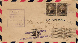 Ecuador 1929 Ecuadorian Airways Division Of Grace Airways P.A.G.A.C. Postmarks - Equateur
