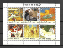 Guinea Bissau 2003 Art - Paintings - Museums - Osray Sheetlet MNH - Other & Unclassified