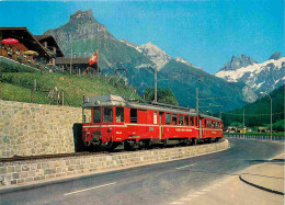 Trains - Engelberg Mit Hahnen - Zentraischweiz - Luzern-Stans-Engelberg-Bahn - CPM - Carte Neuve - Voir Scans Recto-Vers - Trains