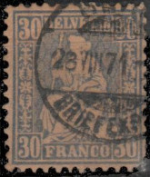 Suisse 1867. ~ YT 46 - Helvetia - Usados