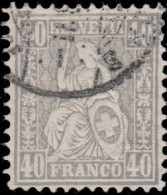 Suisse 1867. ~ YT 47 - Helvetia - Usados