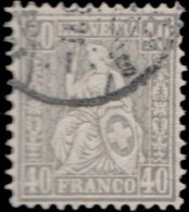 Suisse 1881. ~ YT 55 - Helvetia - Oblitérés