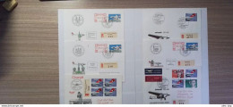 * SWITZERLAND (Lot-1) > 1981-88 POSTAL HISTORY > AVIATION > 6 Registered Covers To Zurich, Samedan, Geneve - Lettres & Documents