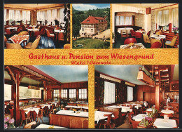 AK Winkel /Odenwald, Fünf Ansichten Vom Gasthaus Und Pension Zum Wiesengrund  - Odenwald