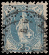Suisse 1882. ~ YT 73 Perforé - Helvetia "debout" - Usados