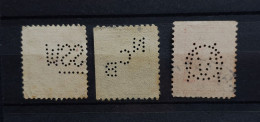 06 - 24 - USA  - Old Stamps - Perfin - Zähnungen (Perfins)