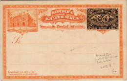 Guatemala HG9 Issued For Central American Exhibition 1897 Prepaid Stationery - Guatemala