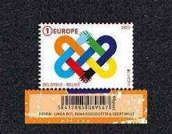 2023 - BELGIO / BELGIUM - EUROPA CEPT - PACE / PEACE - THE HIGHEST VALUE OF HUMANITY - BAR CODE. MNH. - 2023