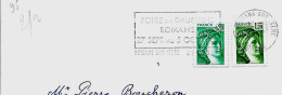 Lettre Entière Flamme 1980 Romans Sur Isère Drome - Oblitérations Mécaniques (flammes)