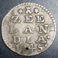 Provincial Dutch Netherlands Zeeland Zeelandia 2 Stuiver 1745 Silver - Monnaies Provinciales