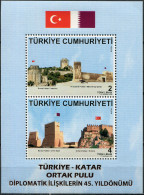 Turkey 2018. 45th Anniversary Of Diplomatic Relations With Qatar (MNH OG) S/S - Nuevos