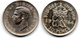 MA 31918 / Grande Bretagne - Great Britain 6 Pence 1944 SUP - H. 6 Pence
