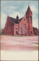 Central Presbyterian Church, Denver, Colorado, C.1908 - Williamson Haffner Postcard - Denver