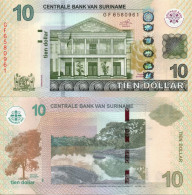 Suriname / 10 Dollars / 2019 / P-163(c) / UNC - Suriname