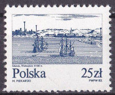 (Polen 1982) Seegelschiffe **/MNH (A1-7) - Maritime