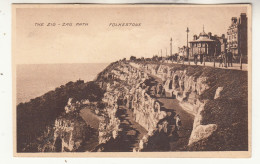 K24. Vintage Postcard. The Zig - Zag Path. Folkestone. Kent. - Folkestone