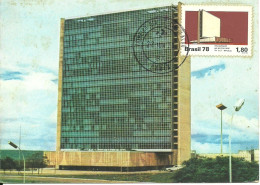 31113 - Carte Souvenir - Brasil - Brasilia - Edificio Sede Da ECT - Não é Máximo - Maximum Cards