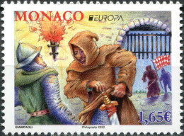 Monaco 2022. Stories And Myths (MNH OG) Stamp - Unused Stamps