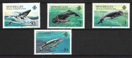 SEYCHELLES. N°565-8 De 1984. Baleine. - Whales