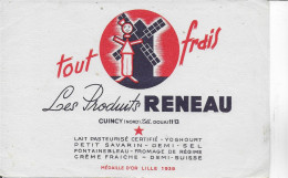 Buvard Annees  50's NEUF     PRODUITS RENEAU DOROGNIES  NORD - Dairy