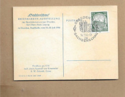 Los Vom 09.06 -   Sammlerkarte Aus Dresden 1956 - Lettres & Documents