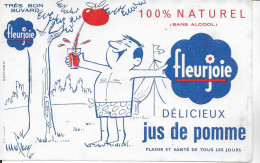 Buvard Annees  50's NEUF  JUS DE POMME FLEURJOIE - Softdrinks