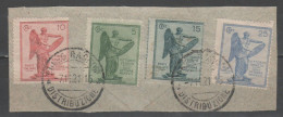 ITALIA 1921 - Vittoria Serie Completa Su Frammento Di Lettera - Oblitérés