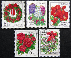Sweden 1998 FLOWERS  MiNr.2084-88 (O)  ( Lot  I 855) - Oblitérés