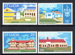 St Lucia 1972 Morne Educational Complex Set LHM (SG 331-334) - Ste Lucie (...-1978)