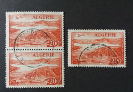 COLONIE FRANCIA ALGERIE 1957 BARRAGE DE BENI BHADEL POSTE AERIENNE - Luftpost